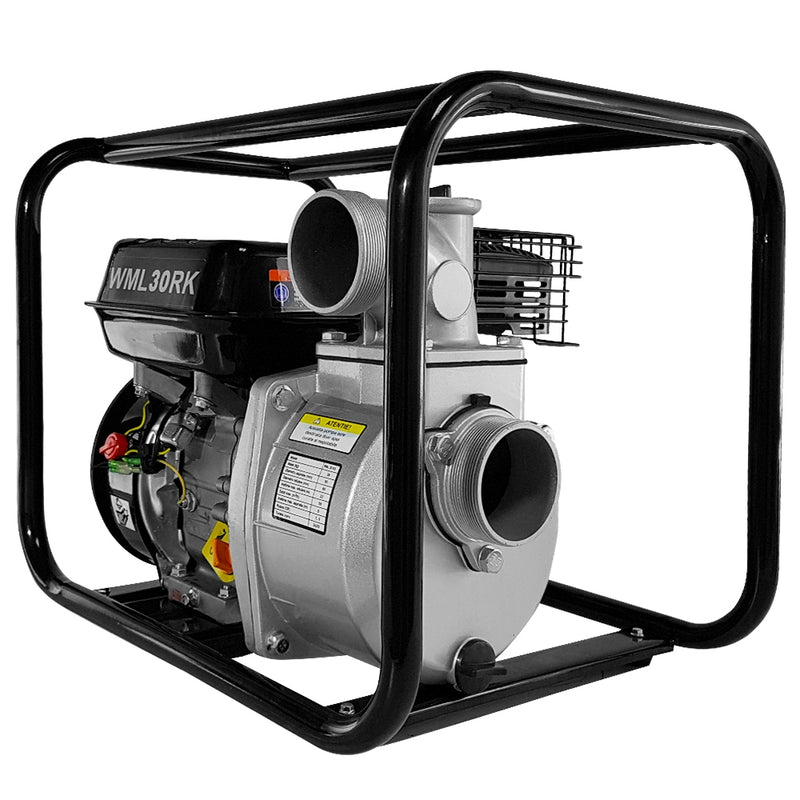 Motopompa MediaLine WML30RK 3" pentru apa curata motor 7 CP debit maxim 55 mc/h inaltime refulare 32 m adancime aspiratie 8 m