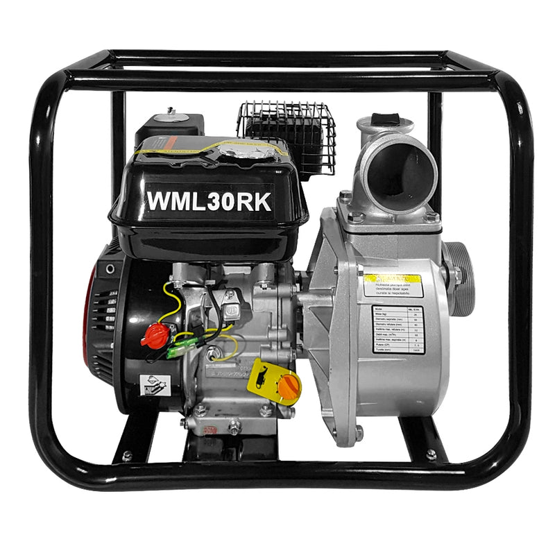 Motopompa MediaLine WML30RK 3" pentru apa curata motor 7 CP debit maxim 55 mc/h inaltime refulare 32 m adancime aspiratie 8 m