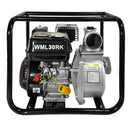 Motopompa MediaLine WML30RK 3" pentru apa curata motor 7 CP debit maxim 55 mc/h inaltime refulare 32 m adancime aspiratie 8 m + Furtun refulare tip pompieri 3" fara racorduri + 1l ulei motor