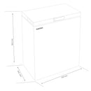 Lada frigorifica 2 in 1 Albatros LA175E 142 litri clasa E latime 70.5 cm functie Fast Freeze dubla functionalitate frigider / congelator termostat reglabil interior aluminiu alb