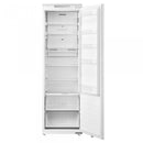 Frigider-Racitor incorporabil Samus SRBI345NFE cu 1 usa si 6 rafturi 304 litri Full No Frost clasa E alb inaltime 178.5 cm termostat reglabil functie Super racire usa reversibila lumina interioara tip LED picioare reglabile