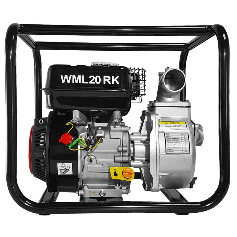 Motopompa MediaLine WML20RK 2" pentru apa curata motor 7 CP debit maxim 30 m³/h inaltime refulare 32 m adancime aspiratie 8 m