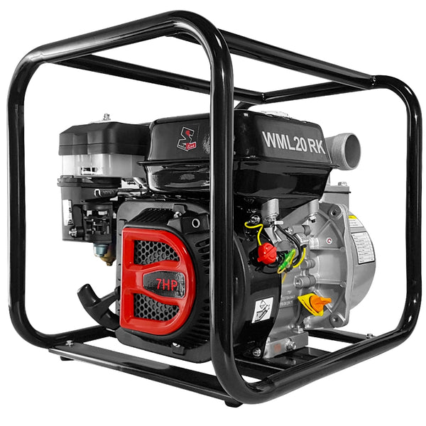 Motopompa MediaLine WML20RK 2" pentru apa curata motor 7 CP debit maxim 30 m³/h inaltime refulare 32 m adancime aspiratie 8 m