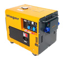 Generator curent cu automatizare Stager DG 5500S+ATS( AUTOMATIZARE)  putere 5kW 230V insonorizat diesel pornire electrica