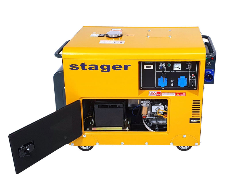 Generator curent cu automatizare Stager DG 5500S+ATS( AUTOMATIZARE)  putere 5kW 230V insonorizat diesel pornire electrica