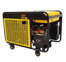 Generator curent Stager YDE12E3 putere 9.6 kW 400V diesel pornire electrica open frame roti transport