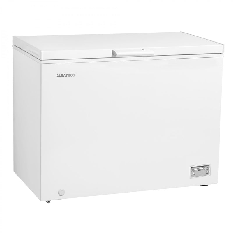 Lada frigorifica 2 in 1 Albatros LA389E 371 litri clasa E latime 130 cm functie Fast Freeze dubla functionalitate frigider / congelator termostat reglabil interior aluminiu, alb