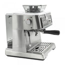 Espressor cafea Samus Maestro 20 cu rasnita incorporata cafea macinata + cafea boabe 20 bar 1350 W capacitate 2.3 litri capacitate rasnita 200 g filtru dublu din inox afisaj analogic al presiunii argintiu