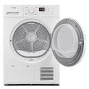 Uscator de rufe Samus SGDP-824 pompa de caldura 8 kg clasa E latime 60 cm memorare program favorit functie Antisifonare blocare acces copii optiune pornire intarziata