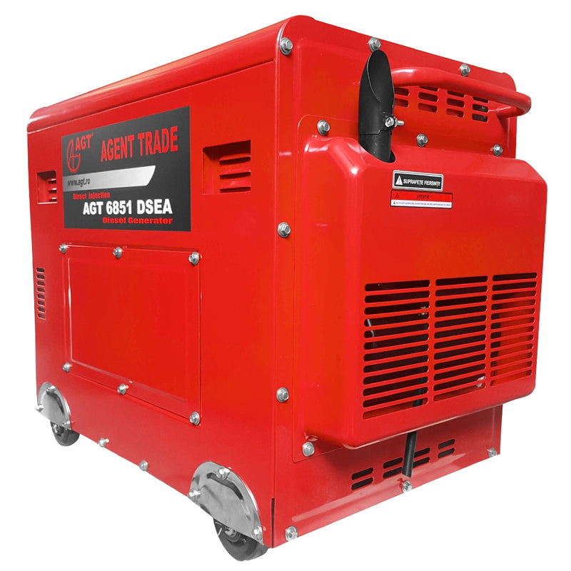 Generator curent AGT 6851 DSEA putere 5 kW 230 V diesel pornire electrica insonorizat AVR