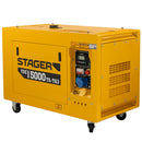 Generator profesional Stager YDE15000TA-TA3 diesel 11.5 kW DualPower 230-400V insonorizat pornire electrica