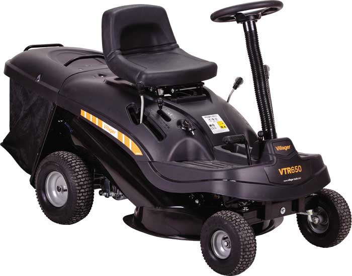 Tractoras de tuns iarba Villager Rider VTR 650 putere 6.4 cp latime lucru 61 cm motor Loncin 196 cmc suprafata cosirii 4000 m2