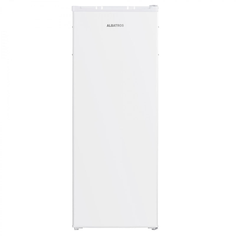 Congelator Albatros CA215NE 168 litri clasa E 4 sertare + 1 raft glisant termostat reglabil usa reversibila picioare reglabile alb