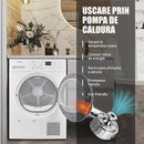 Uscator de rufe Samus SGDP-824 pompa de caldura 8 kg clasa E latime 60 cm memorare program favorit functie Antisifonare blocare acces copii optiune pornire intarziata