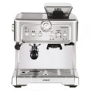 Espressor cafea Samus Maestro 20 cu rasnita incorporata cafea macinata + cafea boabe 20 bar 1350 W capacitate 2.3 litri capacitate rasnita 200 g filtru dublu din inox afisaj analogic al presiunii argintiu