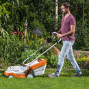 Masina de tuns iarba pe acumulator STIHL RMA 235 latime taiere 33cm cos colector 30l cu 2x acumulatori AK 20 si incarcator AL 101