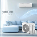 Aparat de aer conditionat Samus ACS-18K01 WIFI 18000 BTU A++ / A+ Wi-Fi inverter ventilatie functie incalzire mod eco I Feel timer mod de noapte autocuratare alb