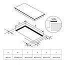 Plita incorporabila vitroceramica Samus PSVE-64BG10 4 zone de gatit 6800 W control touch 9 trepte putere indicator caldura reziduala blocaj de siguranta timer