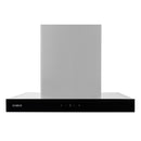 Hota decorativa Samus HS661DGX 589.5 mc/h 1 motor 103 W latime 59.5 cm filtru de grasime din aluminiu 9 trepte de absorbtie touch control argintiu + negru