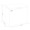 Lada frigorifica 2 in 1 Albatros LA389E 371 litri clasa E latime 130 cm functie Fast Freeze dubla functionalitate frigider / congelator termostat reglabil interior aluminiu, alb