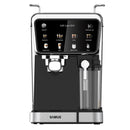 Espressor cafea Samus Cafe Luxe 20 K cafea macinata + capsule 20 bar 1350 W capacitate 1.5 litri rezervor lapte 8 bauturi presetate afisaj digital tactil tehnologie Thermalblock curatare automata negru + argintiu