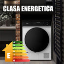 Uscator de rufe Samus SWDP-918 8 kg pompa de caldura 18 programe Clasa energetica E anti-sifonare blocare acces copii
