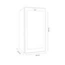 Racitor termoelectric (pentru vinuri) Samus SRV38LM12 5 rafturi din lemn 32 litri capacitate 12 sticle clasa F racire termoelectrica iluminare interioara LED control tactil cu afisaj electronic 65.2 x 26.5 x 51 cm