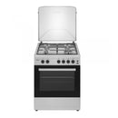 Aragaz pe gaz Samus SM661XPGS1 4 arzatoare (1 wok) Cuptor pe gaz 55 L Grill Timer Aprindere electrica plita Siguranta plita + cuptor
