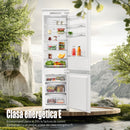 Combina frigorifica incorporabila Samus SCBI395NFE 300 litri Full No Frost clasa E inaltime 195.5 cm Super Freeze termostat reglabil iluminare LED usi reversibile