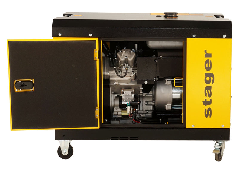 Stager YDE15000T Generator insonorizat diesel monofazat 11kVA, 48A, 3000rpm