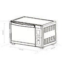 Cuptor electric Samus CSDN-48BRCL3 48 litri 1800 W 12 programe grill rotisor convectie dezghetare functie mentinere la cald afisaj electronic timer negru
