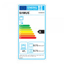 Cuptor electric incorporabil Samus SCE458GTXV clasa A 47 litri 6 functii grill ventilatie timer afisaj digital blocare acces copii panou control din inox 1900 W
