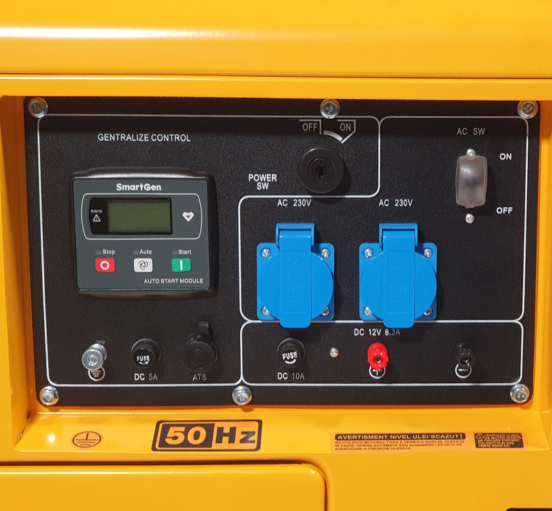 Generator curent Stager YDE7000TD putere 5 kW 230V insonorizat diesel pornire electrica