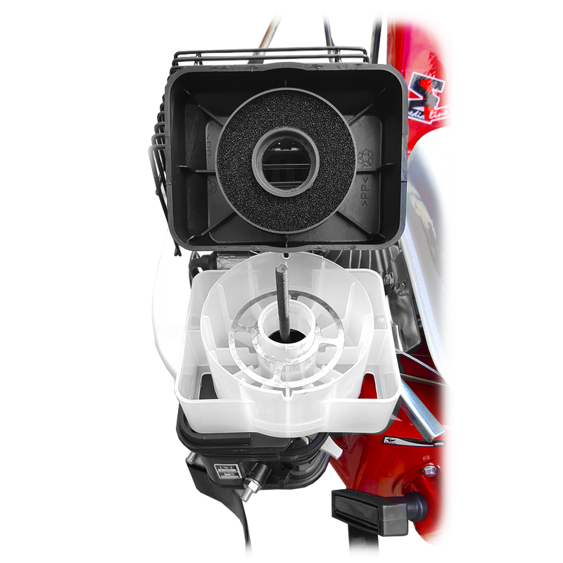 Motocultor Media Line MS 7100 CF motor 7 CP latime lucru 90 cm 2+1 viteze freze roti cauciuc roti metal rarita fixa plug arat plug cartofi cultivator 3l ulei AgroPro