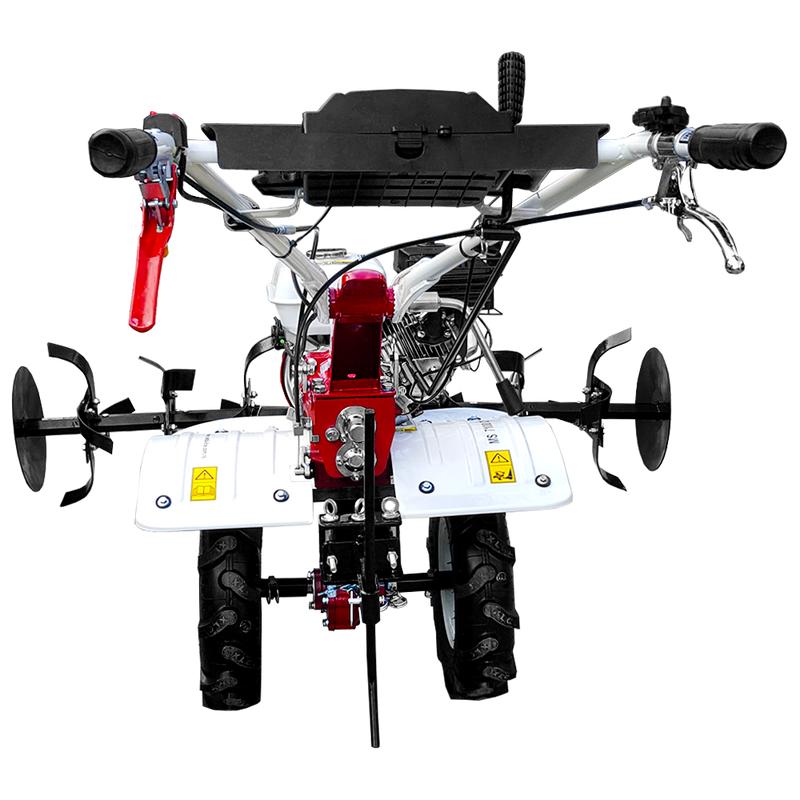 Motocultor Media Line MS 7100 CF motor 7 CP latime lucru 90 cm 2+1 viteze freze roti cauciuc roti metal rarita fixa plug arat plug cartofi cultivator 3l ulei AgroPro