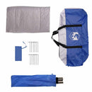 vidaXL Cort de piscină cu acoperiș Albastru Azur 366 x 305 x 231 cm