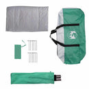 vidaXL Cort de piscină cu acoperiș Verde Mării 366 x 305 x 231 cm