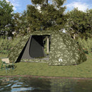vidaXL Cort de pescuit cu acoperiș Camuflaj 514 x 465 x 187 cm