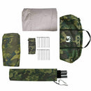 vidaXL Cort de pescuit cu acoperiș Camuflaj 514 x 465 x 187 cm