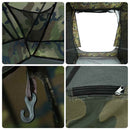 vidaXL Cort de pescuit cu acoperiș Camuflaj 514 x 465 x 187 cm