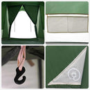 vidaXL Cort de Familie cu acoperiș Verde și gri 721 x 335 x 212 cm