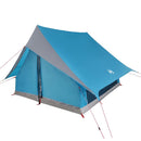 vidaXL Cort de Familie cu acoperiș Albastru și Gri 256 x 256 x 185 cm