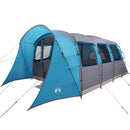 vidaXL Cort de Familie cu acoperiș Albastru și Gri 576 x 325 x 213 cm