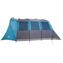 vidaXL Cort de Familie cu acoperiș Albastru și Gri 576 x 325 x 213 cm