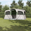 vidaXL Cort de Familie cu acoperiș Alb și Verde 435 x 255 x 216 cm