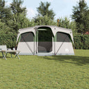 vidaXL Cort de Familie cu acoperiș Alb și Verde 435 x 255 x 216 cm
