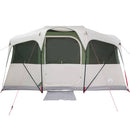 vidaXL Cort de Familie cu acoperiș Alb și Verde 435 x 255 x 216 cm