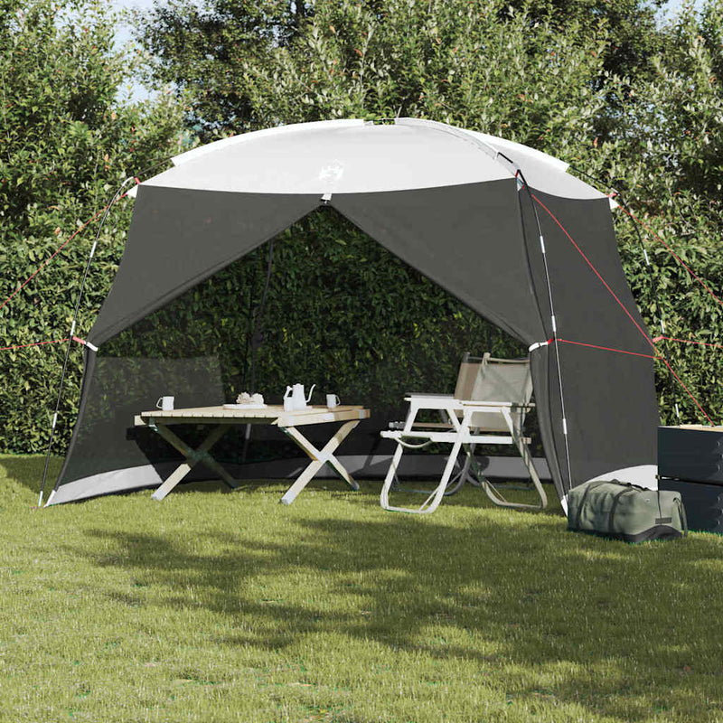 vidaXL Cort cu plasă de țânțari cu acoperiș Gri 320 x 320 x 218 cm