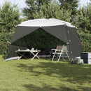vidaXL Cort cu plasă de țânțari cu acoperiș Gri 380 x 380 x 225 cm