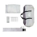 vidaXL Cort cu plasă de țânțari cu acoperiș Gri 380 x 380 x 225 cm
